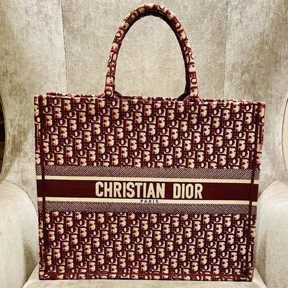 Dior | Bags | Christian Dior Large Oblique Book Tote | Poshmark